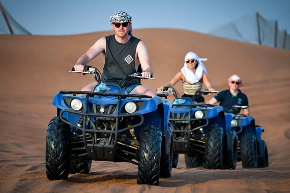 Single Seat Quad Bike in Circle